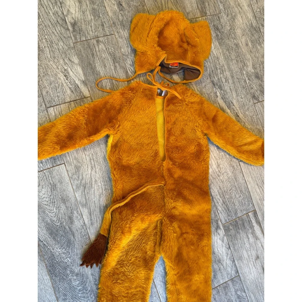 Disney Store Simba Costume 4 - 6 Halloween Lion King Jumpsuit Romper Plush - Picture 4 of 15